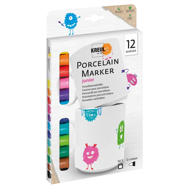set de markere din portelan 12 buc ro krl16350