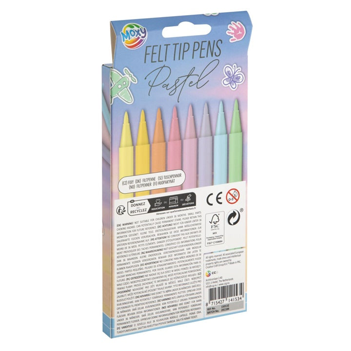 set de markere pastelate 8 buc ro rms150132