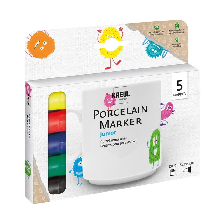 set de markere pentru portelan 5 buc ro krl16300