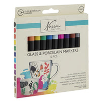 set de markere pentru sticla si portelan 12 buc ro rmsar0139 ge