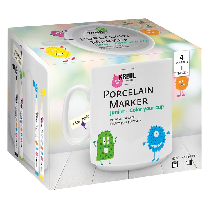 set de markere si cana din portelan kreul ro krl16351