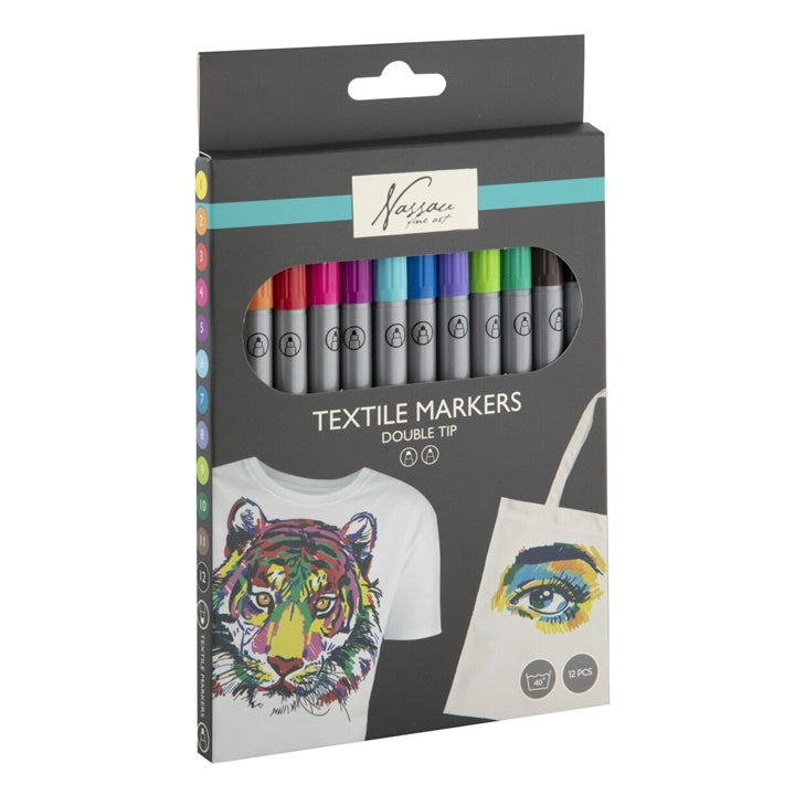set de markere textile dual tip ro rmsar0158ge