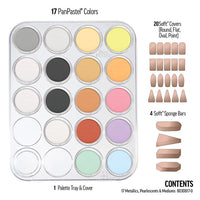 set de pasteluri metalice si perlate panpastel cu medii aurii 17 buc ro gdn80308170