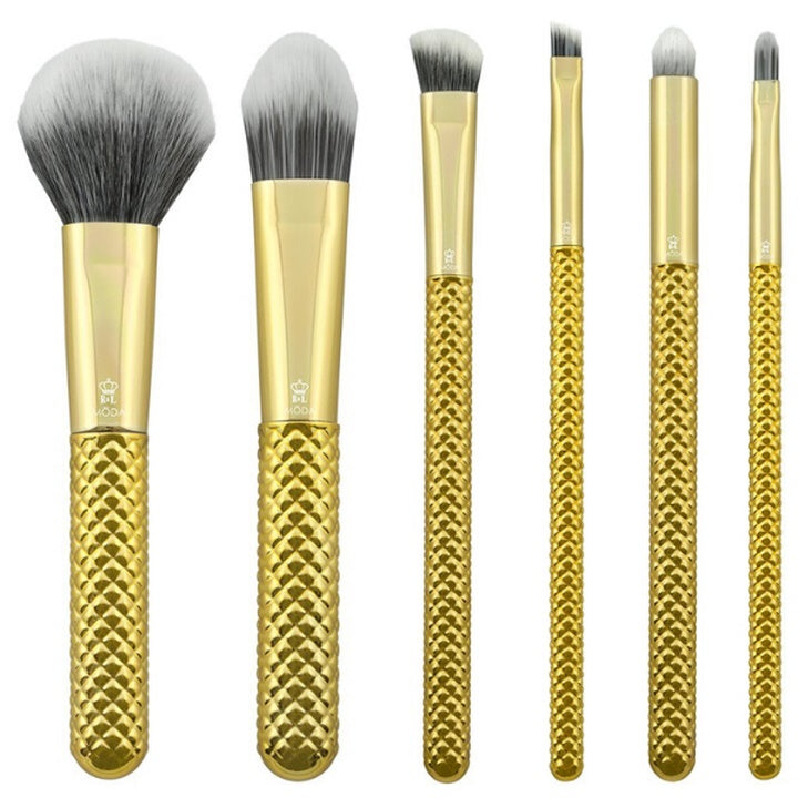 set de pensule cosmetice metallic gold ro rlgmset tf7gd