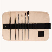 set de pensule panart atl 03 in cutie roll up 6 bucati ro pnratl 03