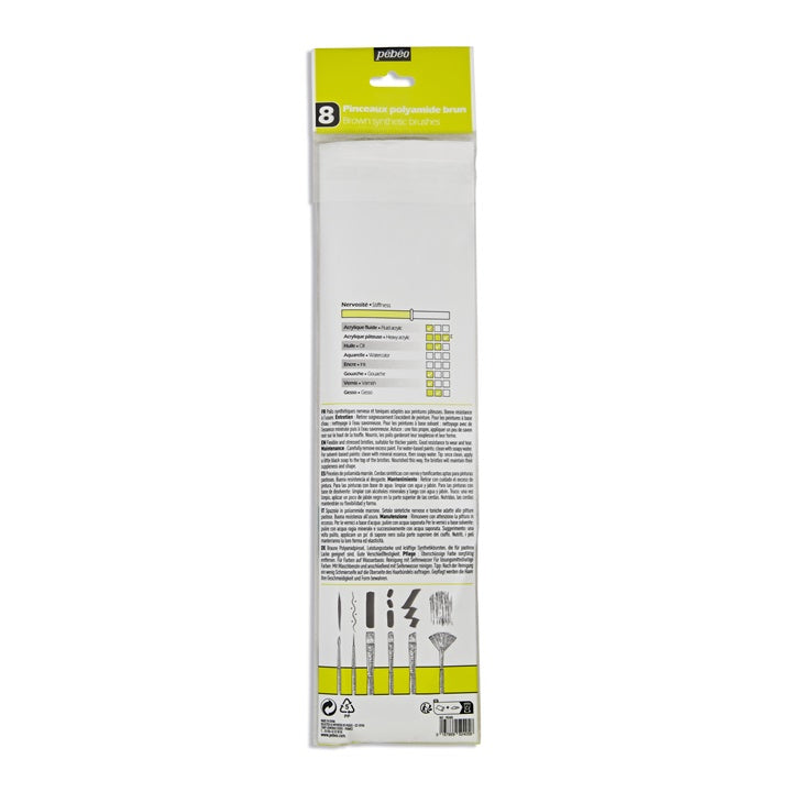 set de pensule pebeo 8 buc ro pbo952405