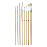 set de pensule pentru acrilic si ulei pebeo 8 bucati ro pbo952403