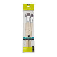 set de pensule pentru vopsele acrilice si de ulei pebeo 4 buc ro pbo952402