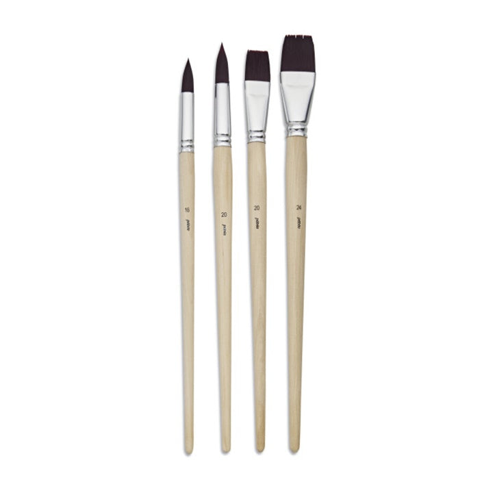 set de pensule pentru vopsele acrilice si de ulei pebeo 4 buc ro pbo952402