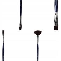 Set de pensule Phoenix din nailon maro 6614S2 - 4 piese