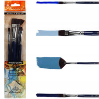 Set de pensule Phoenix din nailon maro 6614S2 - 4 piese