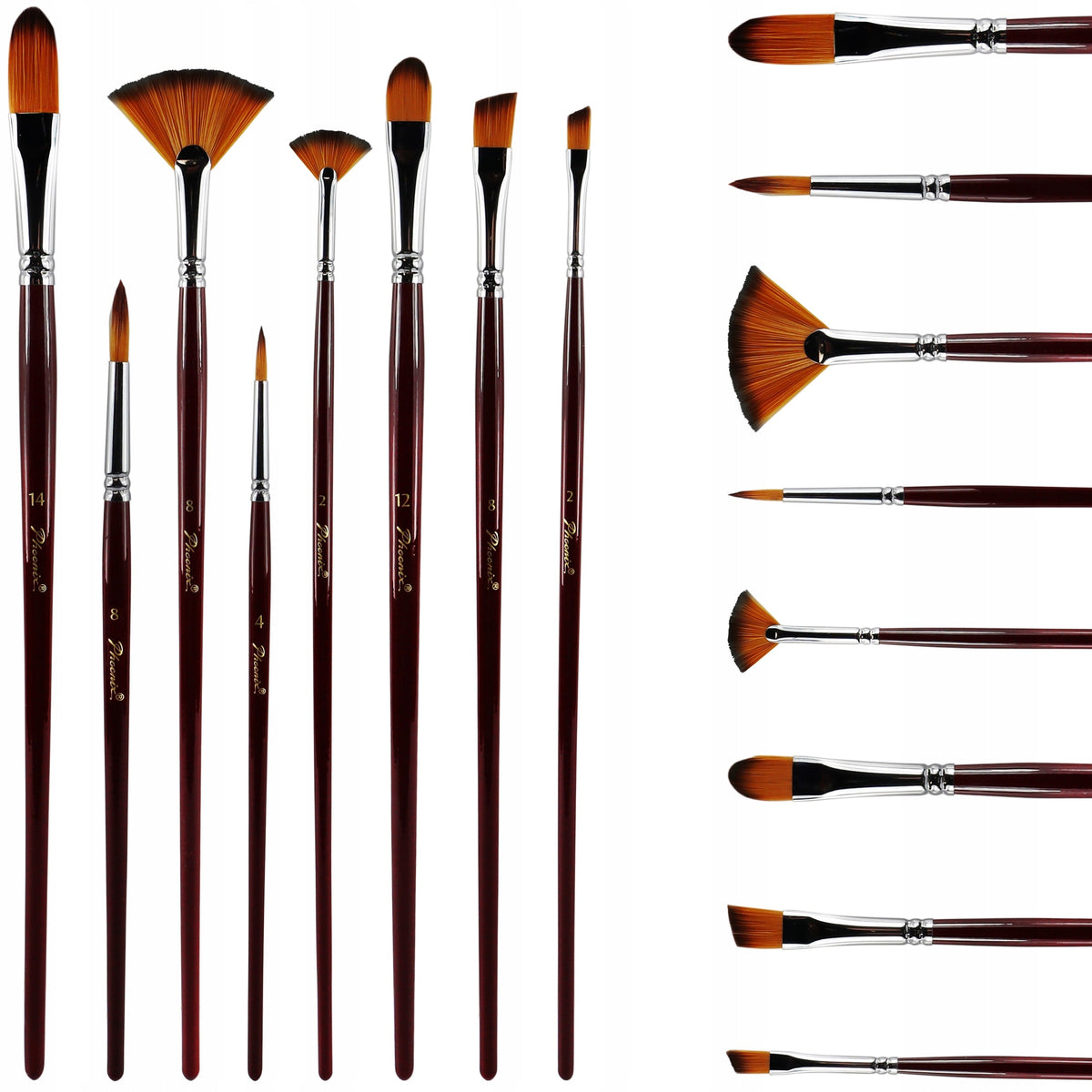 Set de pensule Phoenix - set de 8 piese