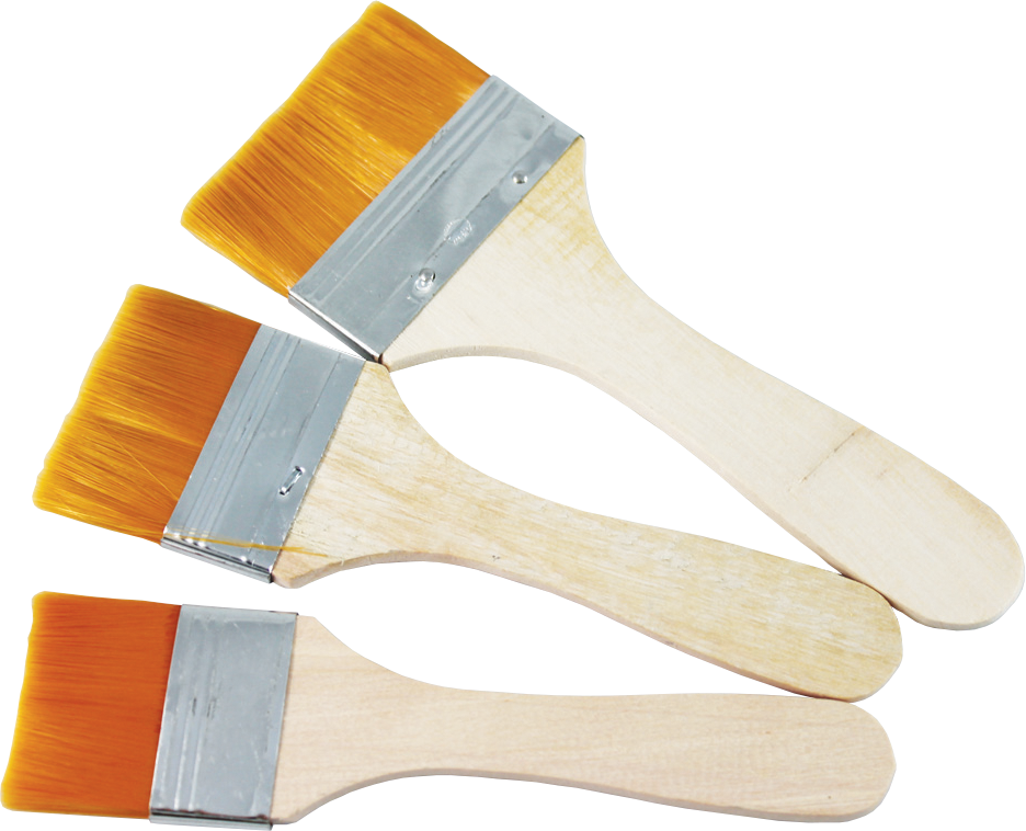 Set de pensule plate Pentart - mărimile 6, 8, 10