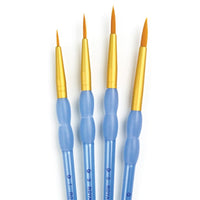 set de pensule rotunde sintetice royal langnickel 4 bucati ro rlgrcc201