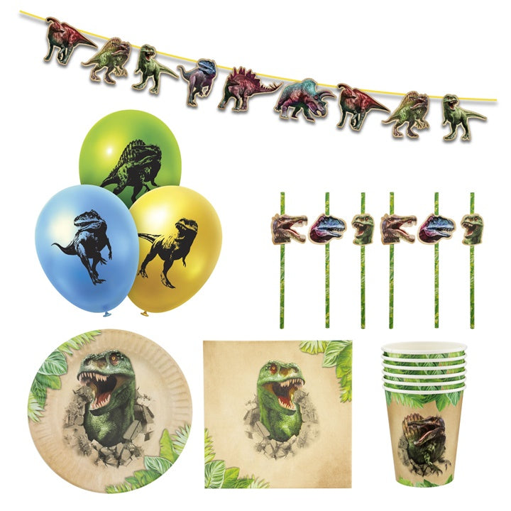 set de petrecere pentru copii cu tema dinozaurilor 43 buc ro rms760001