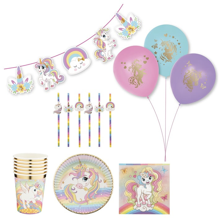set de petrecere pentru copii unicorn 43 buc ro rms750001
