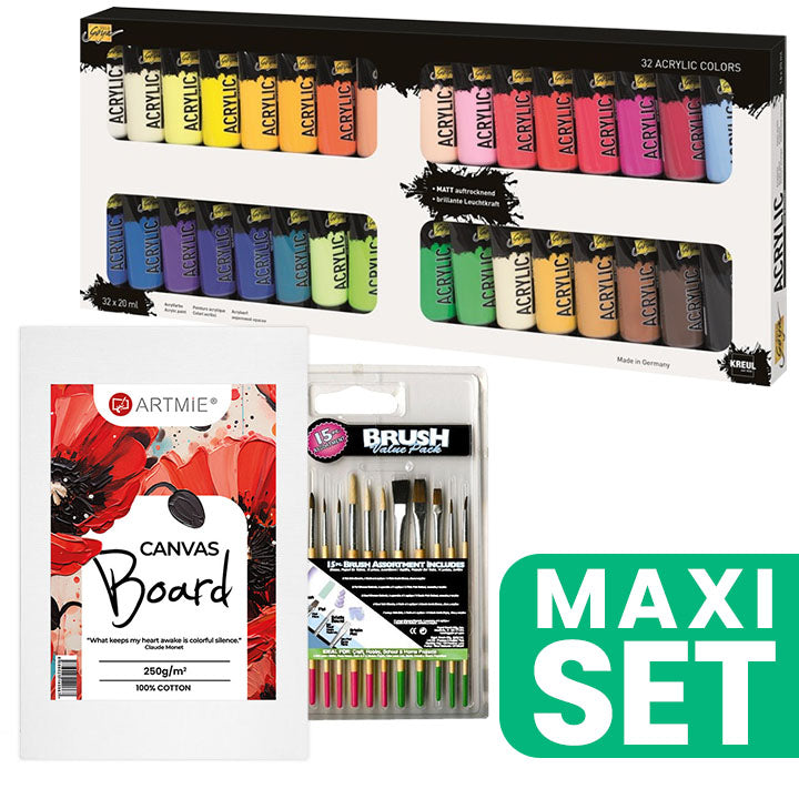set de pictura acrilica ro wqxacryl