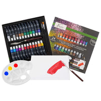 set de pictura acrilica nassau fine art 29 piese