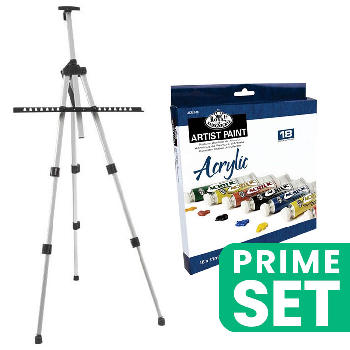 set de pictura acrilica pentru plein air sevalet in aer liber si set de vopsea acrilica ro wqxakrset2