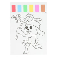 set de pictura cu apa 10 coli 2 pensule