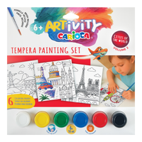 Set de pictură pe pânză cu tempera Carioca ARTivity Mari Orașe – 2, 6+