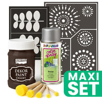 set de renovare a mobilierului cu vopsea spray argintie maro ro wqx100renhn