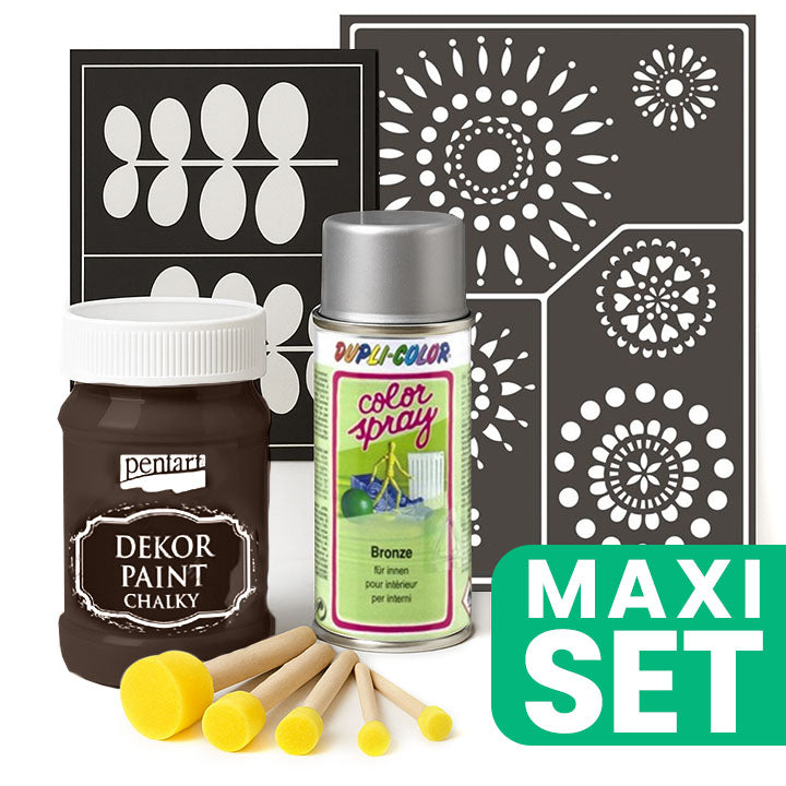set de renovare a mobilierului cu vopsea spray argintie maro ro wqx100renhn