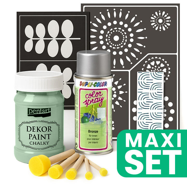 set de renovare a mobilierului cu vopsea spray argintie pistachio ro wqx100renpis