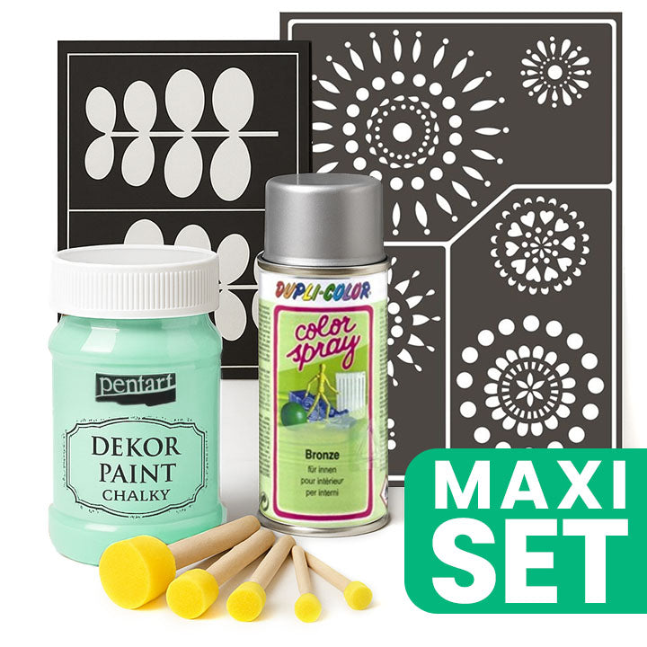 set de renovare a mobilierului cu vopsea spray argintie verde menta ro wqx100renmz
