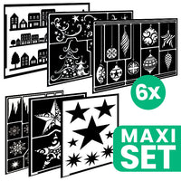 set de sabloane pentru pictura cu tematica de craciun 6 buc ro wqxstencilxmas