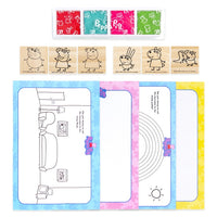 set de stampile din lemn peppa pig ro gms85 0026