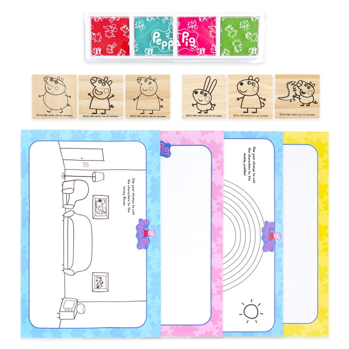 set de stampile din lemn peppa pig ro gms85 0026
