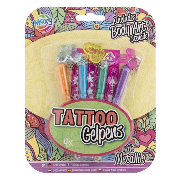 set de stilouri gel pentru tatuaje metalice ro rms150126