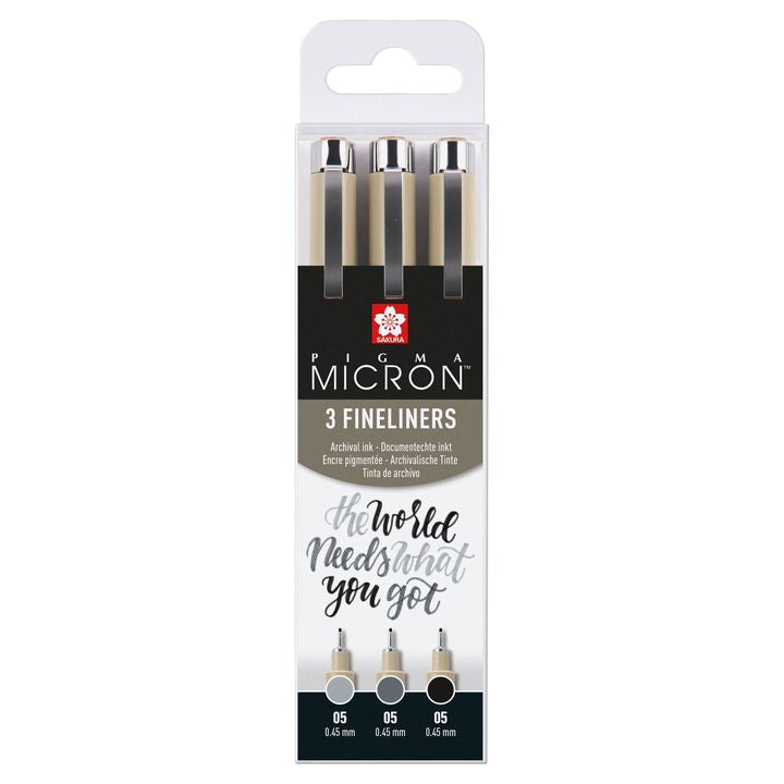 set de stilouri tehnice sakura pigma micron 3 fineliners ro skrpoxsdk3b