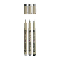 set de stilouri tehnice sakura pigma micron 3 fineliners ro skrpoxsdk3b