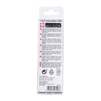 set de stilouri tehnice sakura pigma micron 3 fineliners a brush pen ro skrpoxsdk4l