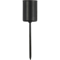 set de suporturi negre pentru lumanari 4 buc