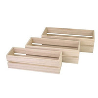 set de trei cutii din lemn pentru artizanat ro krl45151