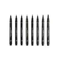 set de uni pin fineliner markere de caligrafie 8 buc ro unip238212801