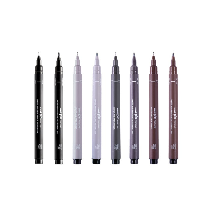 set de uni pin markere fineliner creative strokes 8 buc ro unip238212800