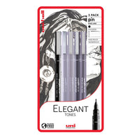 set de uni pin markere fineliner elegant tones 5 buc ro unip238212795