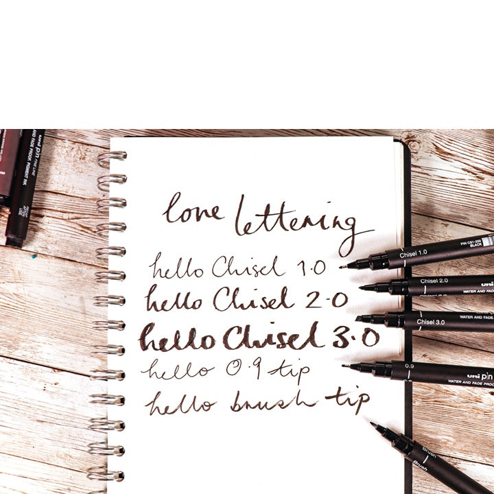 set de uni pin markere fineliner love lettering 5 buc ro unip238212798