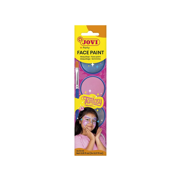 set de vopsea pentru fata fantasy cu accesorii 3 x 8 ml ro jov174fa