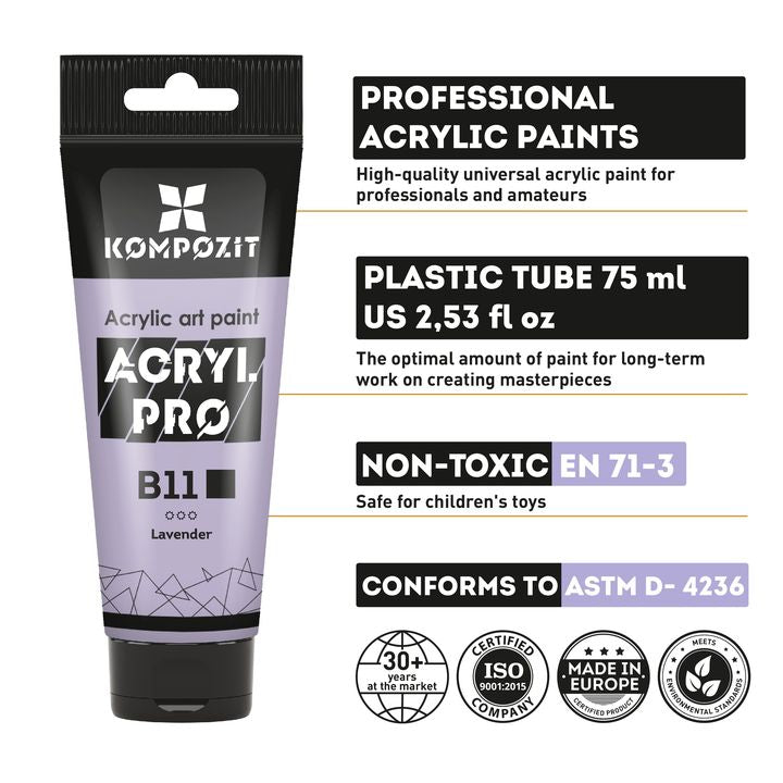 set de vopsele acrilice compozite acryl pro pastel ro kztacpp20x75