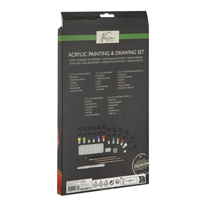 set de vopsele acrilice cu accesorii ro rmsar0703 ge