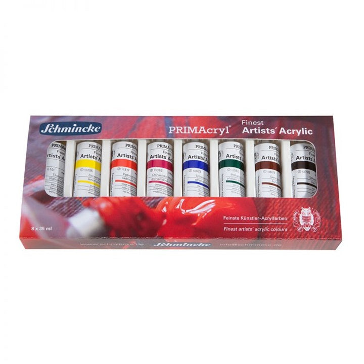 set de vopsele acrilice in tuburi schmincke primacryl 8 x 35 ml ro sch73208097