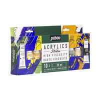 set de vopsele acrilice pebeo studio ro pbo833316