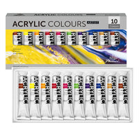Set de vopsele acrilice Phoenix Artist, 10 x 22 ml