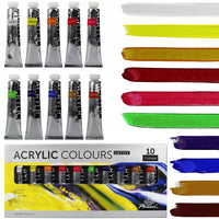 Set de vopsele acrilice Phoenix Artist, 10 x 22 ml