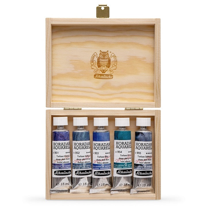 set de vopsele de acuarela in tuburi schmincke super granulation 5x15ml ro sch74841097